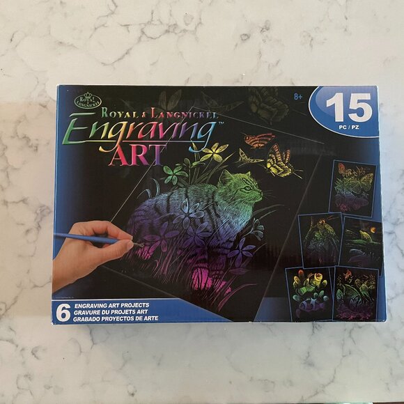 *♪ Engraving Art Kit - 6 Beautiful Projects - Brand New *♪ - Picture 1 of 5
